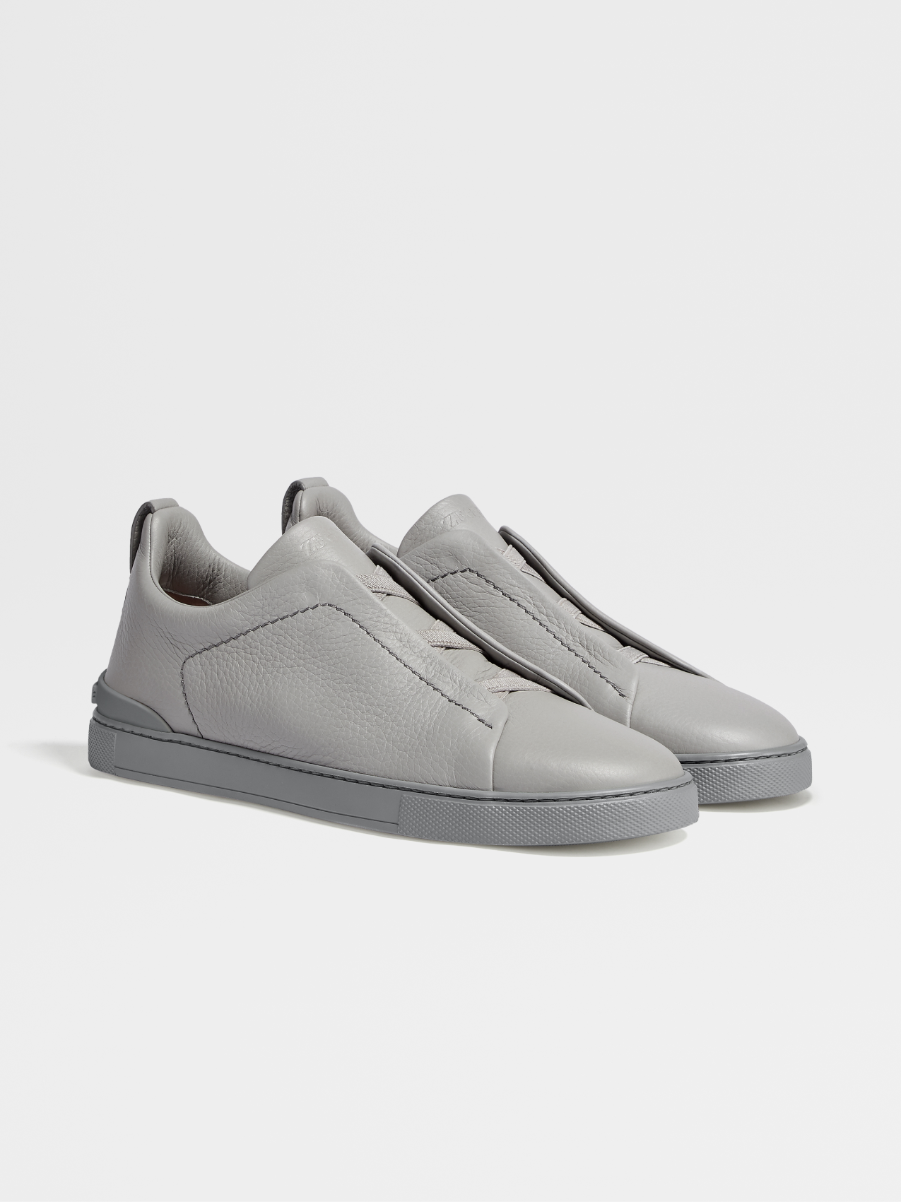 Grey Mélange Deerskin Triple Stitch™ Sneakers